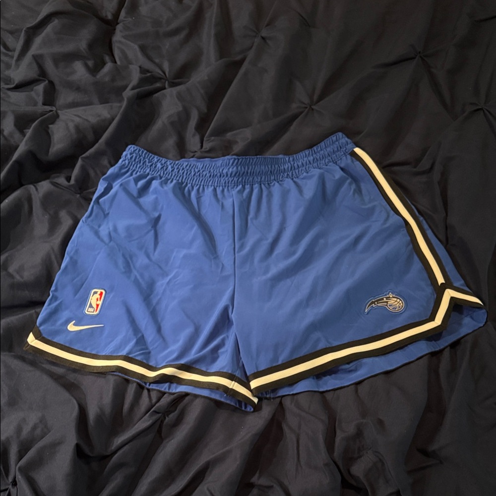 Orlando Magic Nike Blue Athletic Shorts with White Trim